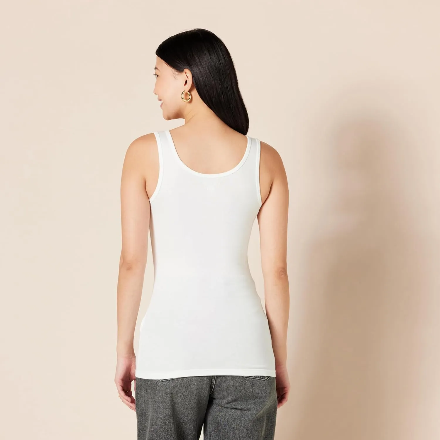 Amazon Essentials Women's Slim-Fit Tank, Pack of 4