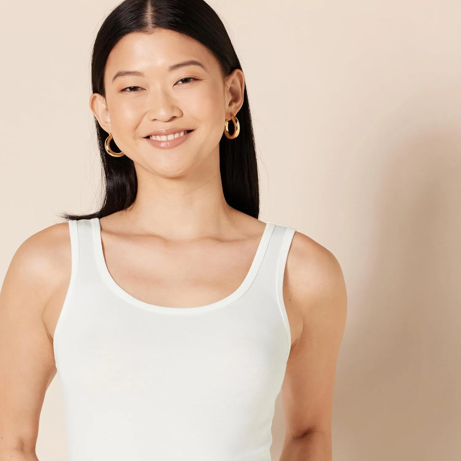 Amazon Essentials Women's Slim-Fit Tank, Pack of 4
