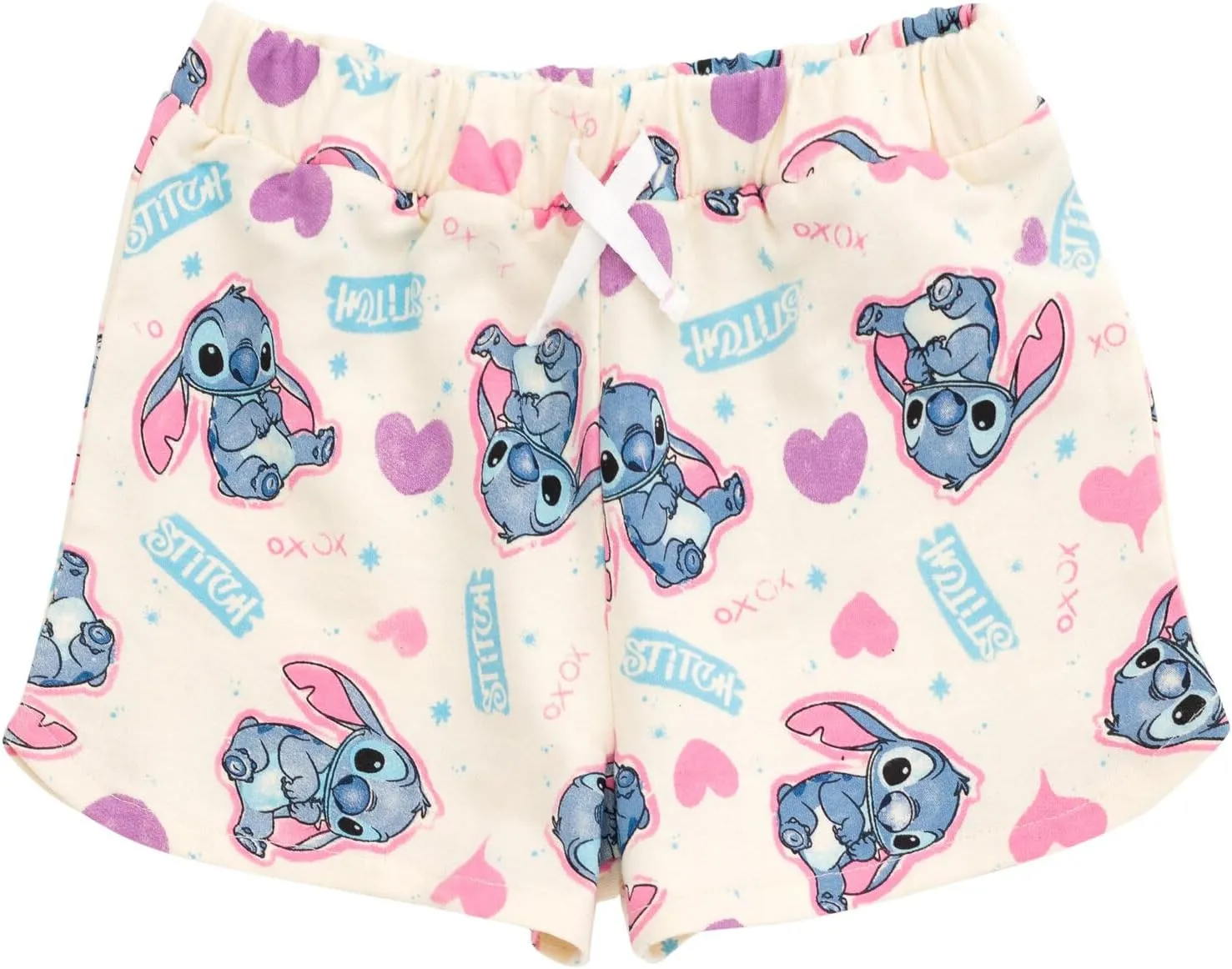 Disney Junior Floral T-Shirt and French Terry Shorts Outfit Set Newborn to Big Kid Sizes (6-9 Months - 14-16)