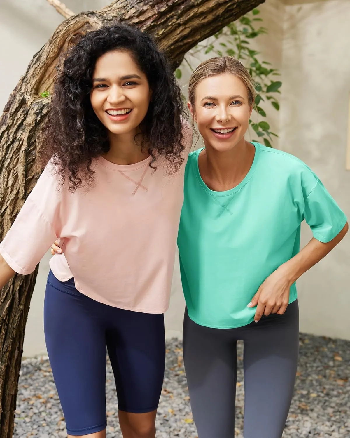 G4Free Short Sleeve Crop Workout Tops for Women Loose Fit Cotton Basic T-Shirts