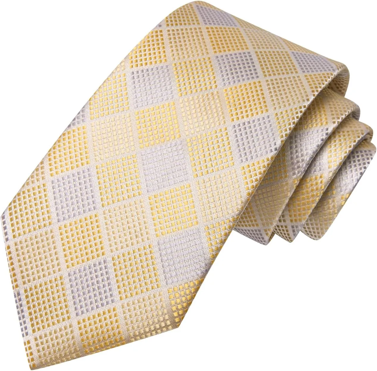Hi-Tie Men Ties Set Woven Necktie and Lapel Pin Pocket Square Cufflinks Sets Formal Business Wedding