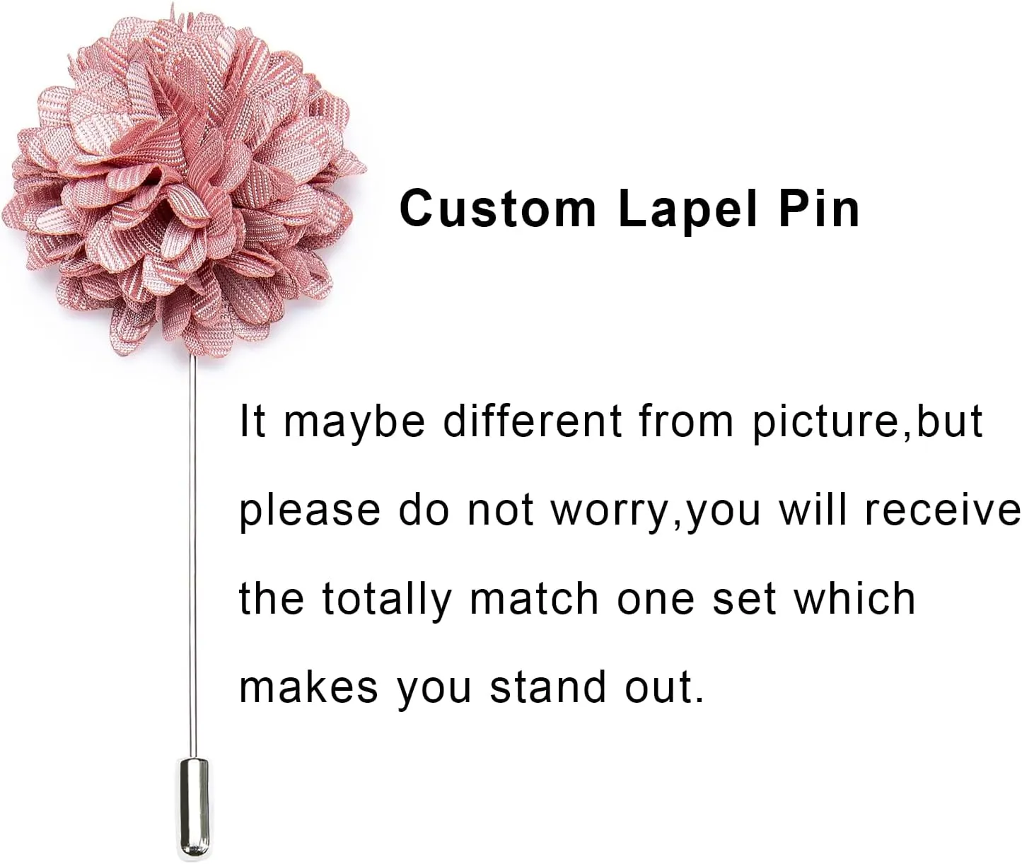 Hi-Tie Mens Tie Set Silk Striped Woven Necktie with Lapel Pin Pocket Square Cufflinks Set for Wedding Party