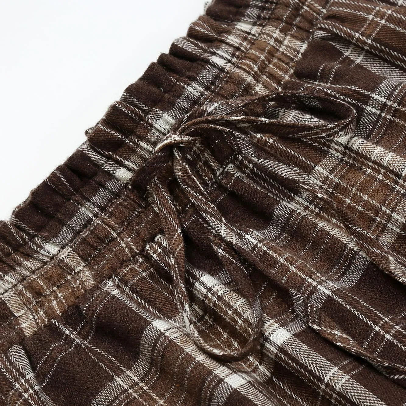 IDEALSANXUN Womens Long Plaid Skirts High Waisted A Line Renaissance Maxi Skirt with Pockets