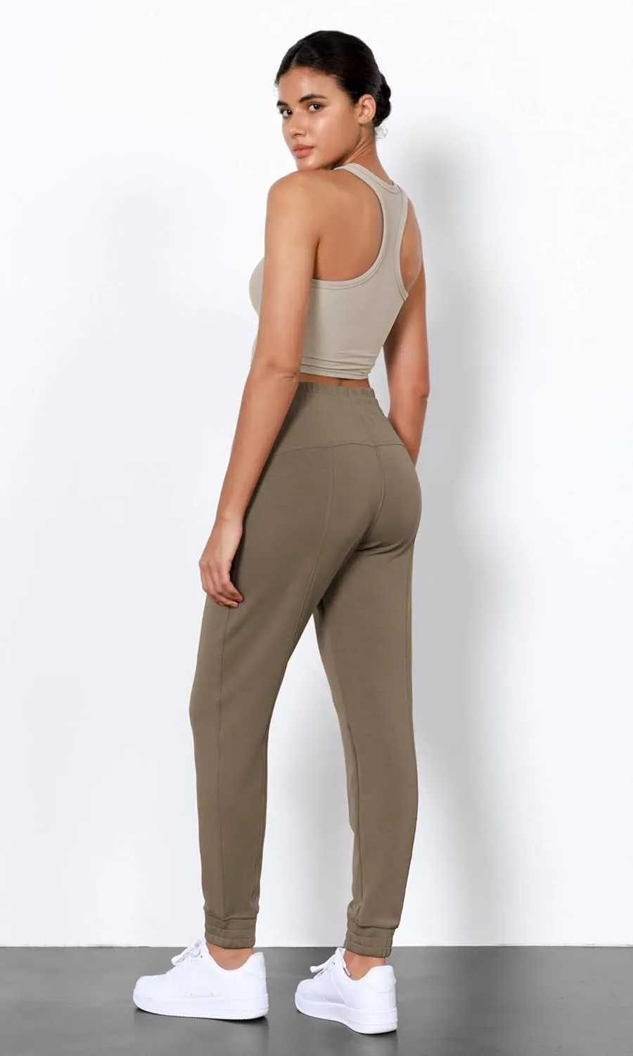 ODODOS Women's Modal Soft Jogger Pants with Pockets Adjustable Shockcord High Waist Sweatpants Casual Lounge Pants