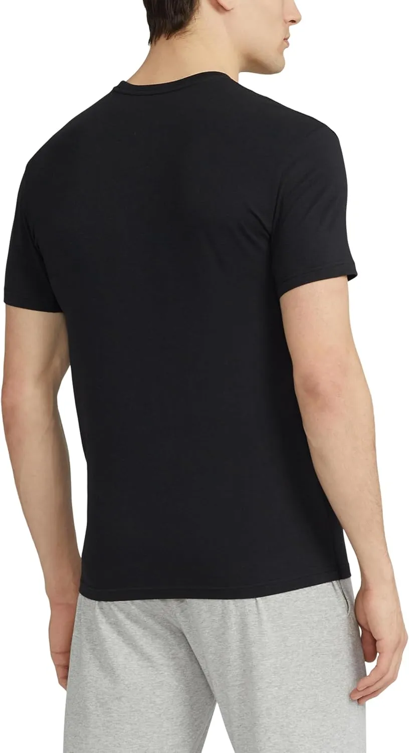 POLO Men's 4d Flex Cooling Ventilation Cotton Modal Crew Undershirts