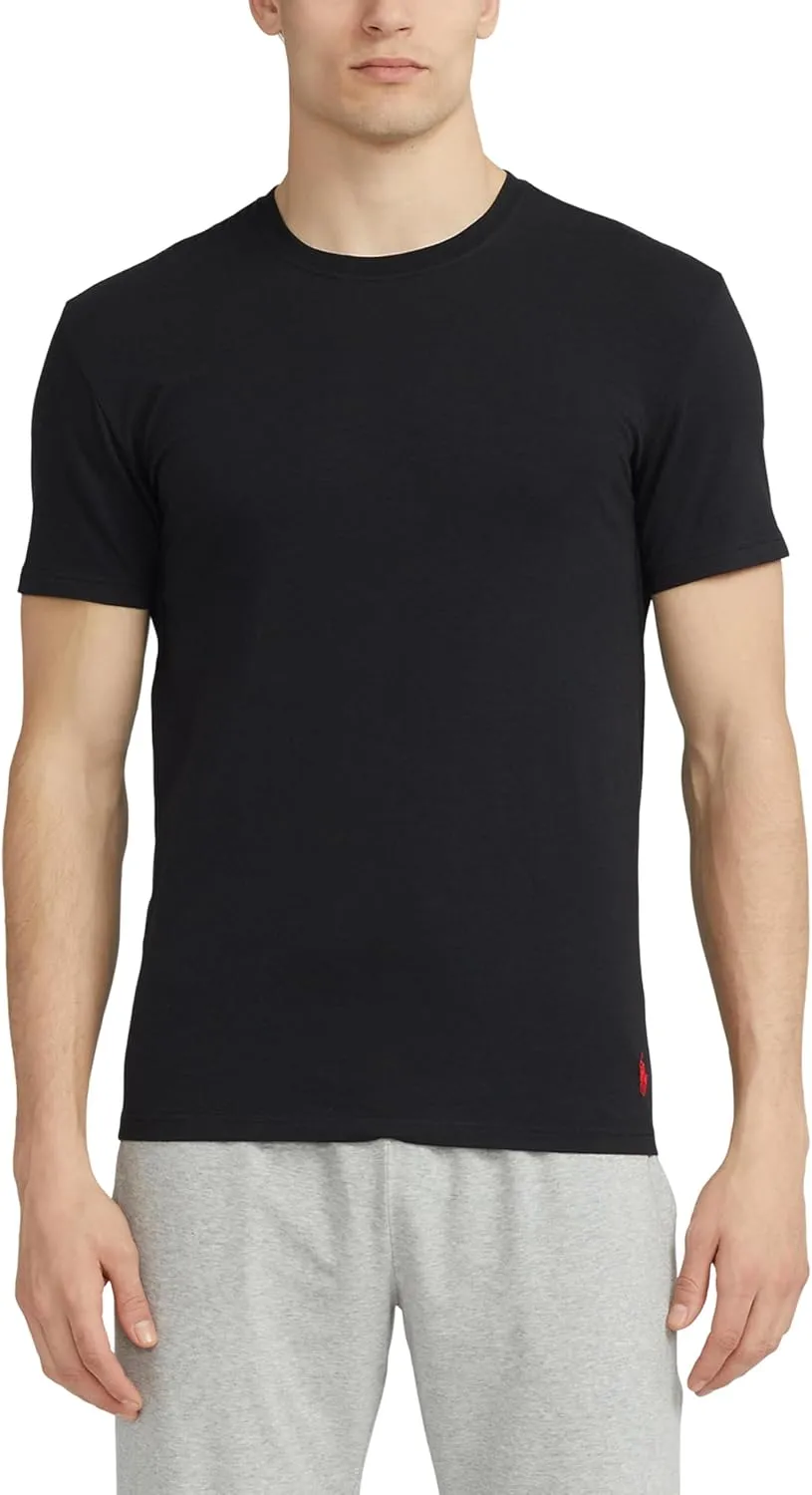 POLO Men's 4d Flex Cooling Ventilation Cotton Modal Crew Undershirts