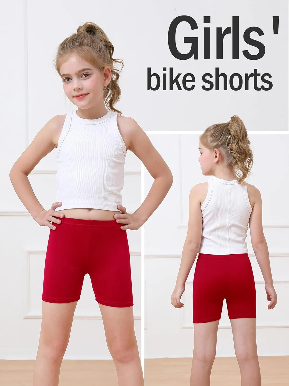 Resinta 12 Pack Girls Biker Cartwheel Shorts Toddler Under Dress Dance Short for Kids