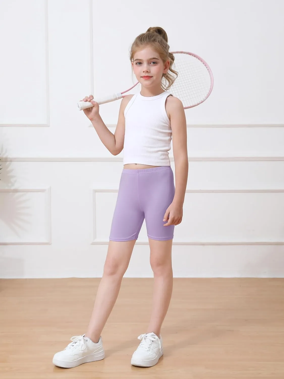 Resinta 12 Pack Girls Biker Cartwheel Shorts Toddler Under Dress Dance Short for Kids