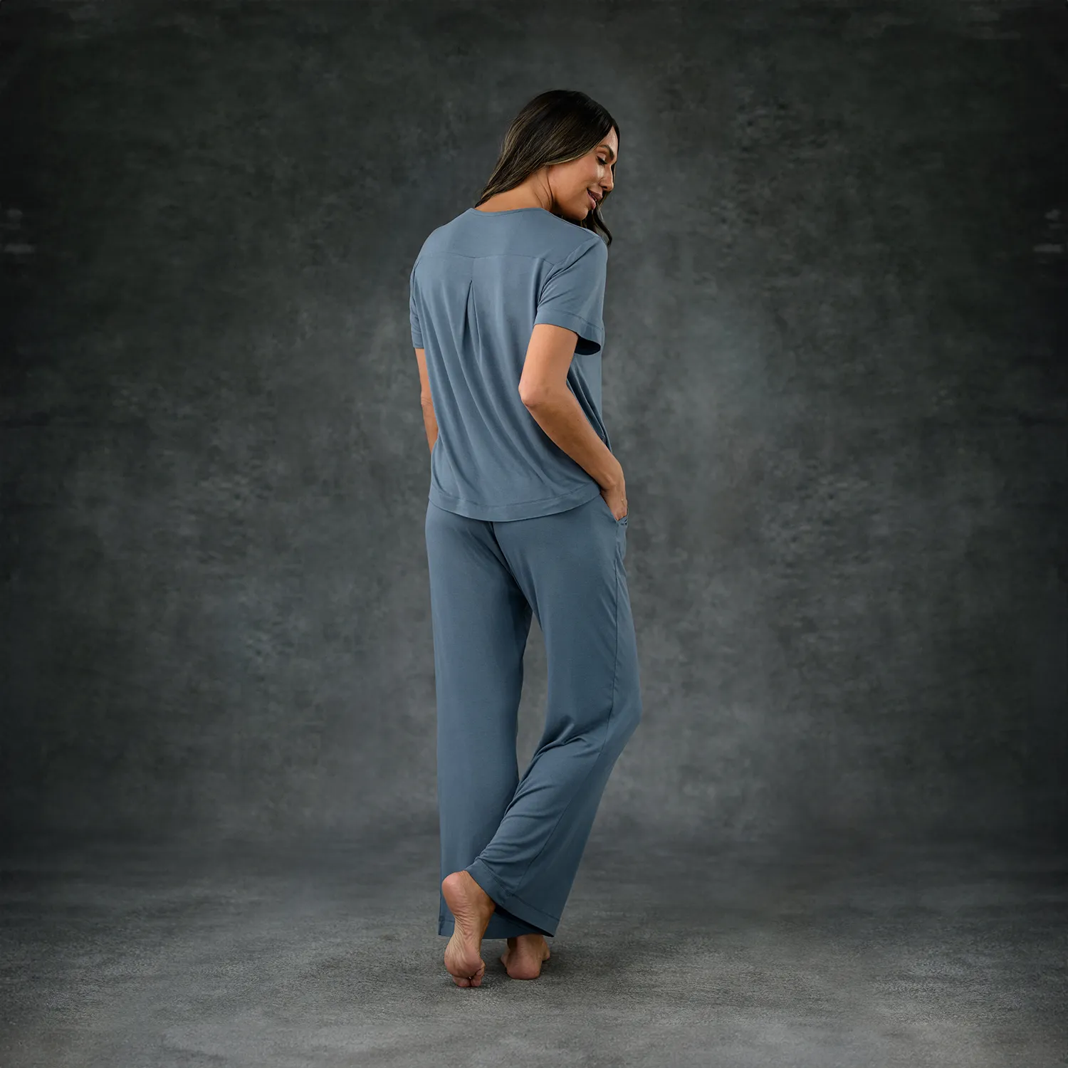 Women's Pajama Set - Pant   Tee (Dusk)
